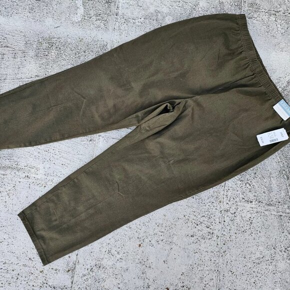 Liz & Me Women Pant Green Stretch Trouser Size 24W Petite NWT $36 - Picture 2 of 9